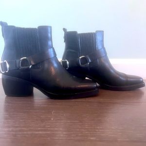 Black moto booties brand new! Sam Edelman